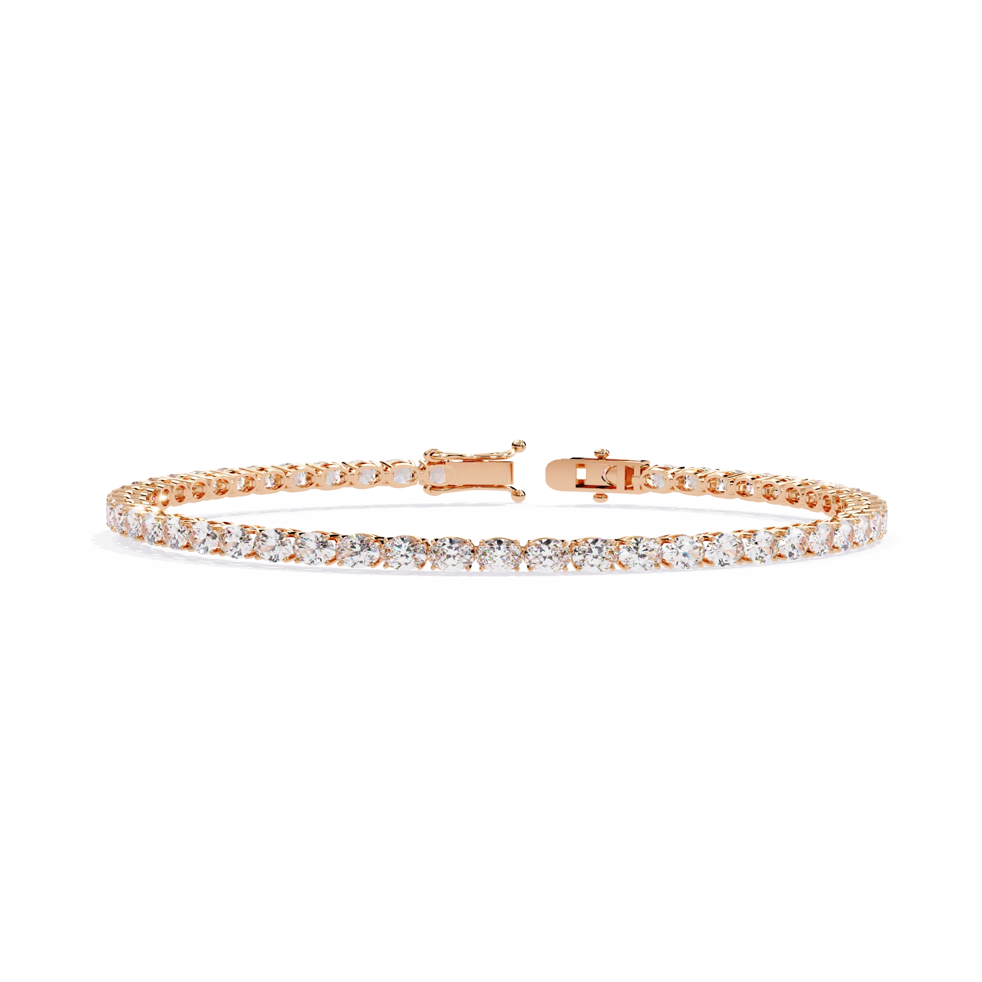 Round Diamond Tennis Bracelet
