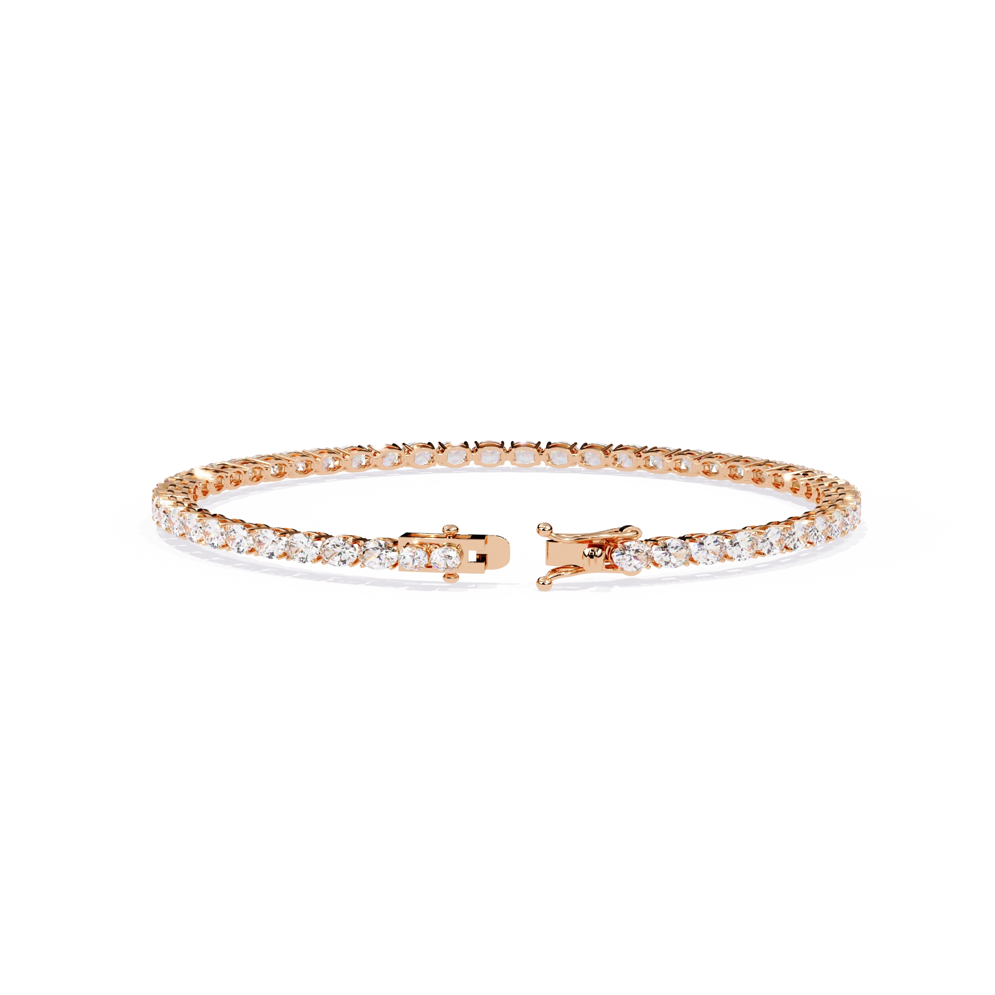 Round Diamond Tennis Bracelet