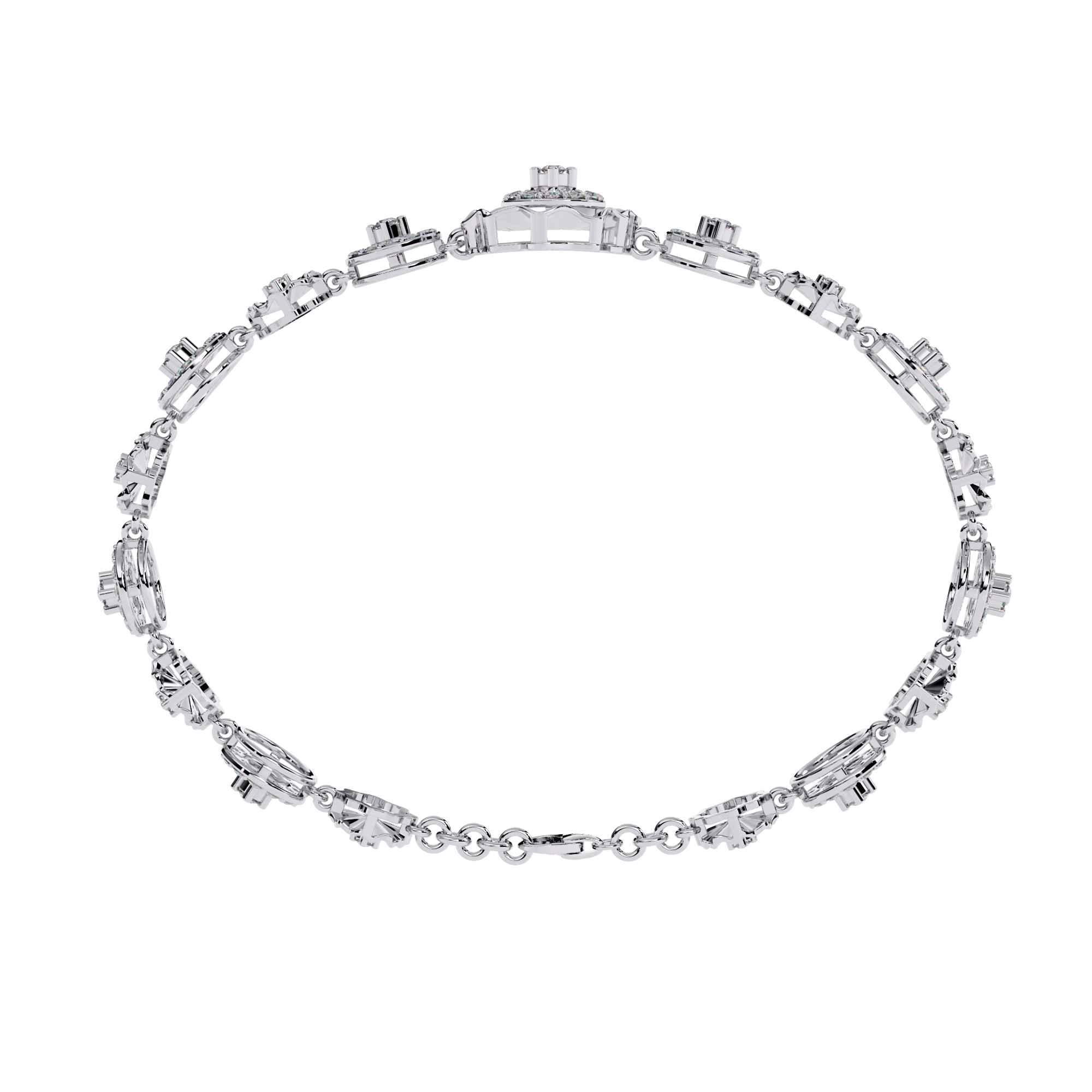 Diamond Charm Bracelet