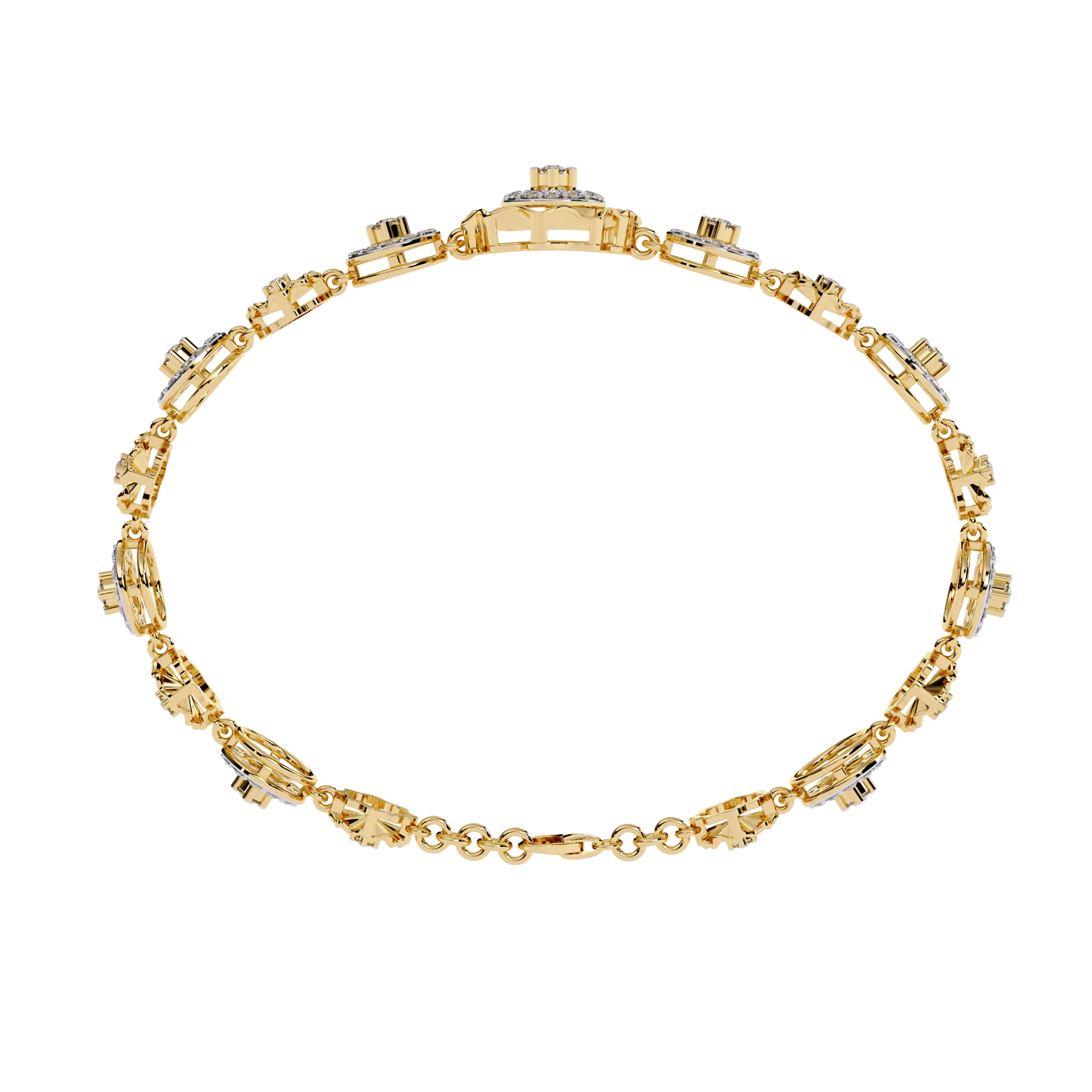 Diamond Charm Bracelet