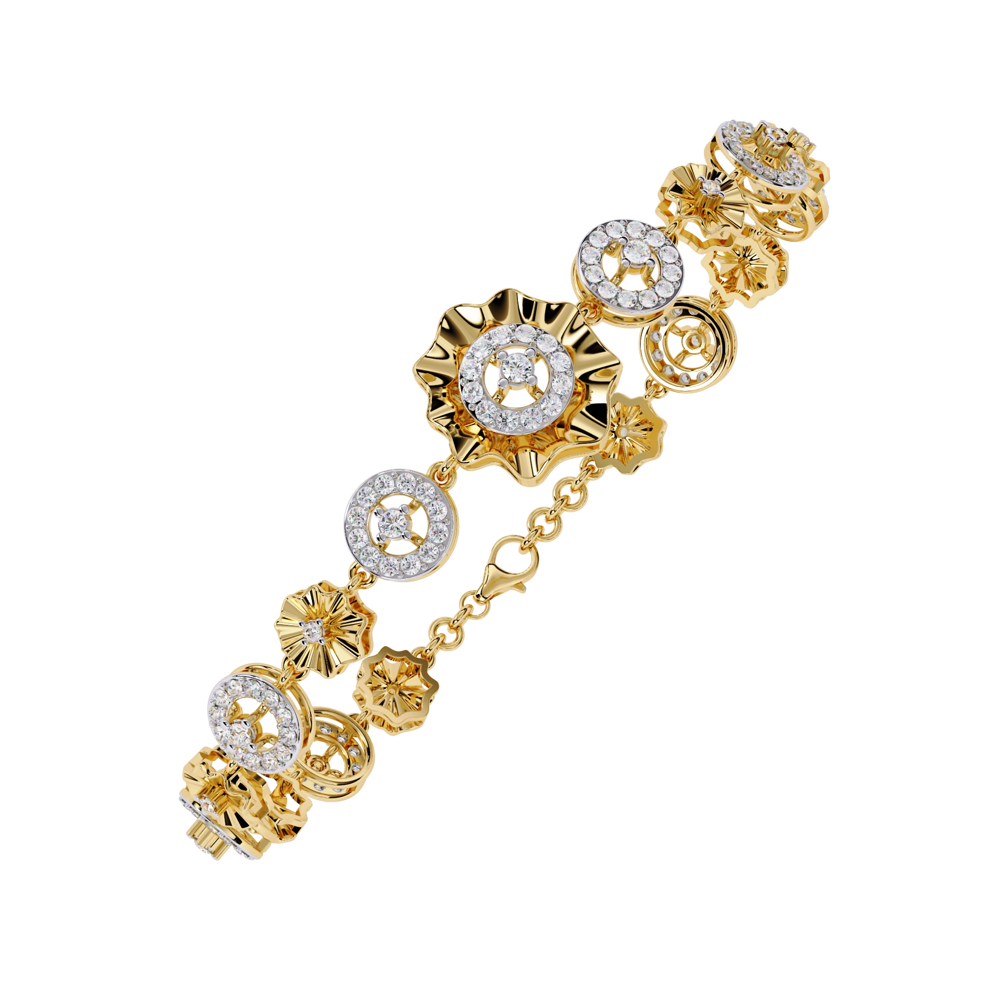 Diamond Charm Bracelet