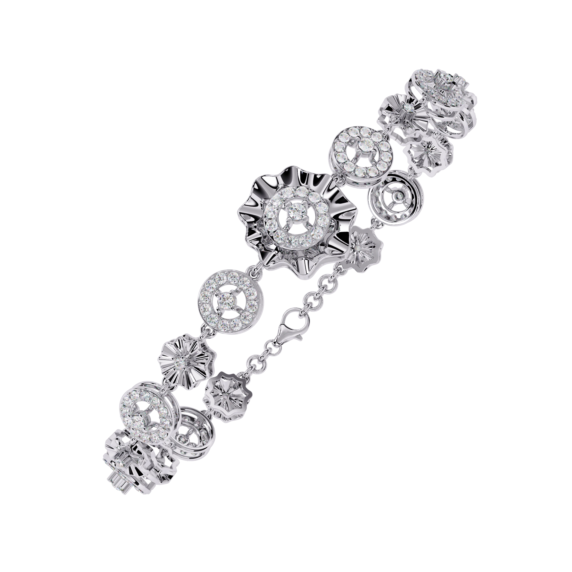 Diamond Charm Bracelet