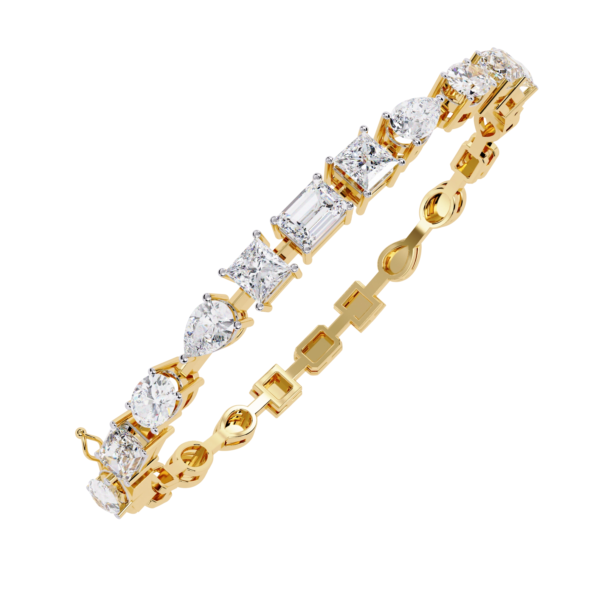 Geometric Diamond Bracelet
