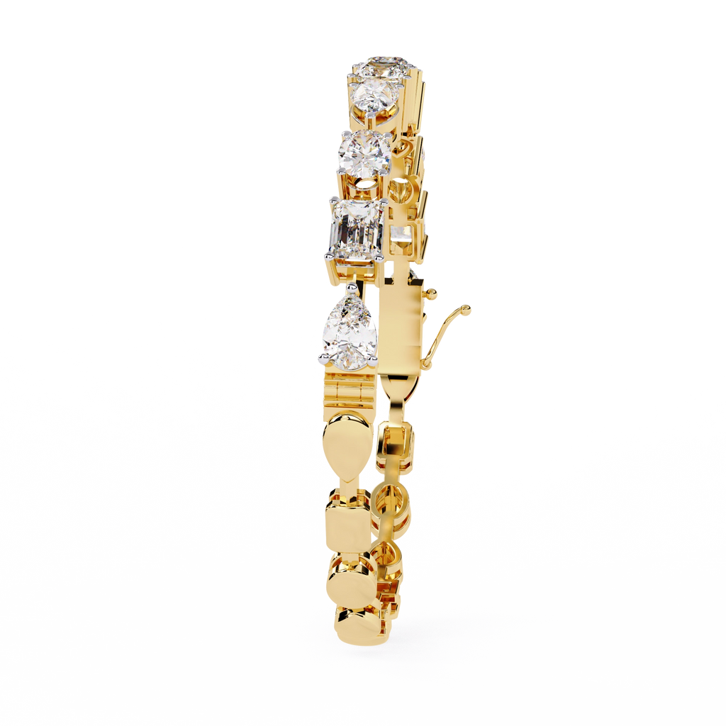 Geometric Diamond Bracelet