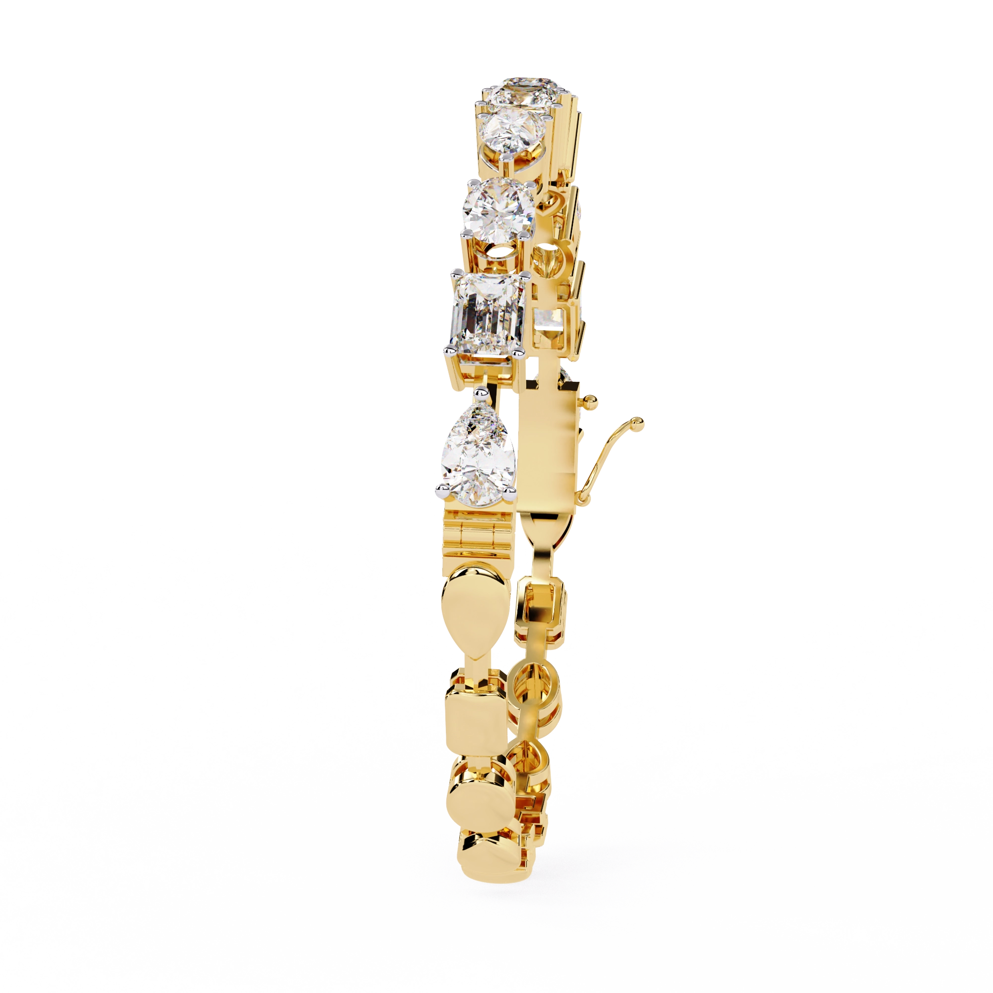 Geometric Diamond Bracelet
