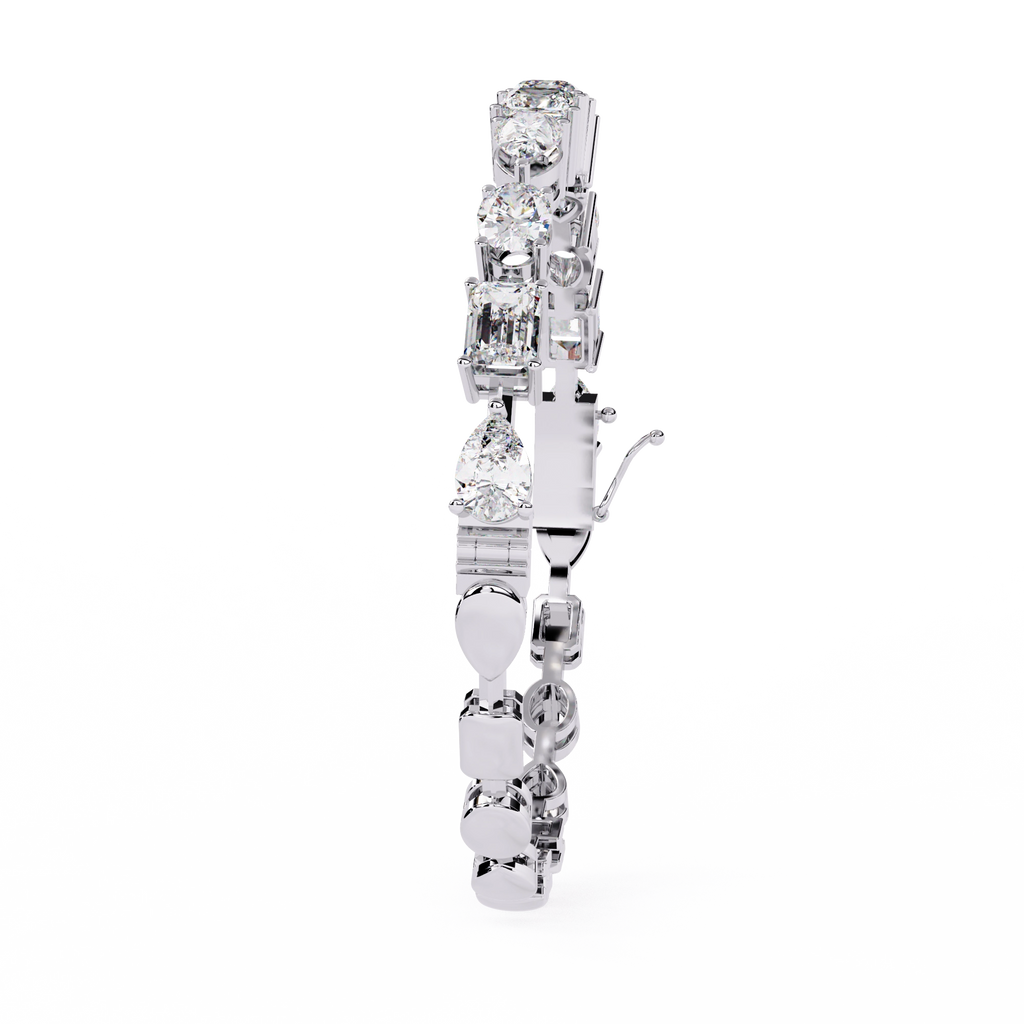 Geometric Diamond Bracelet