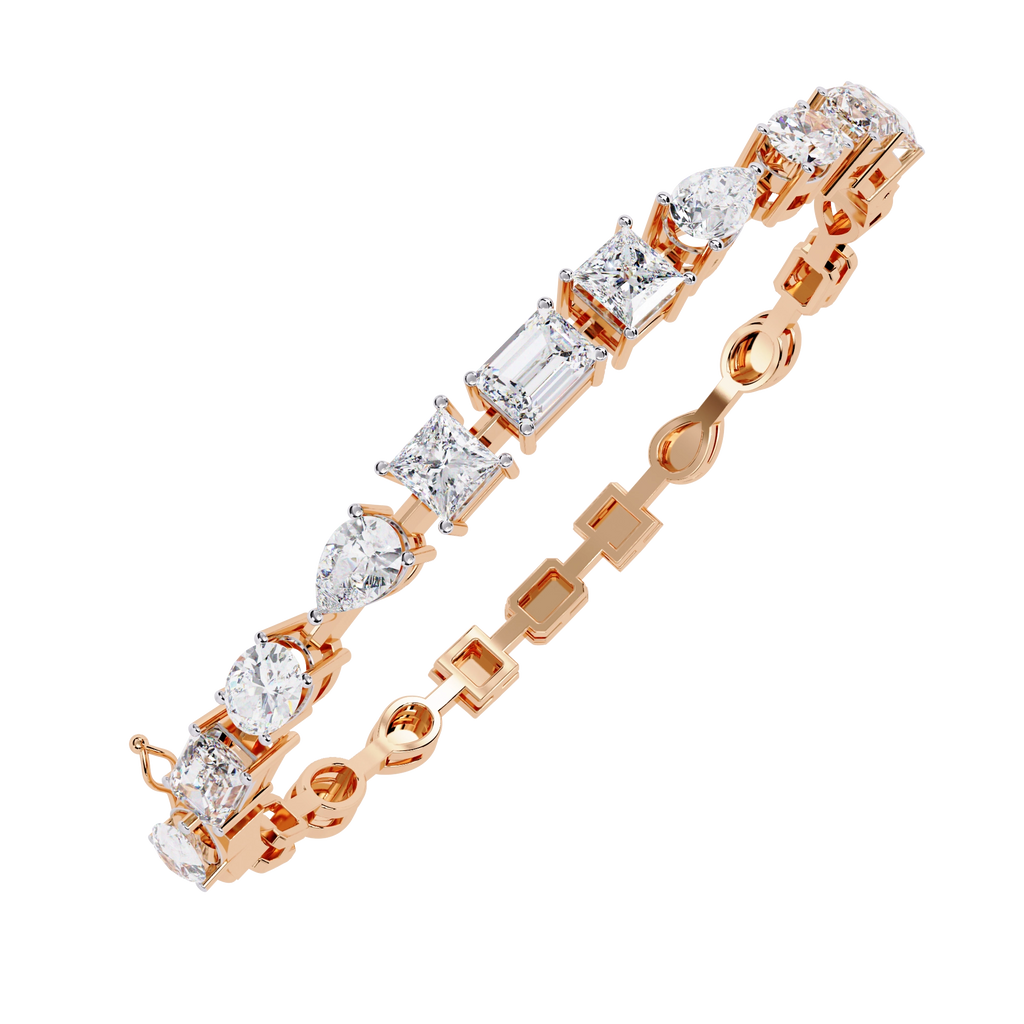 Geometric Diamond Bracelet
