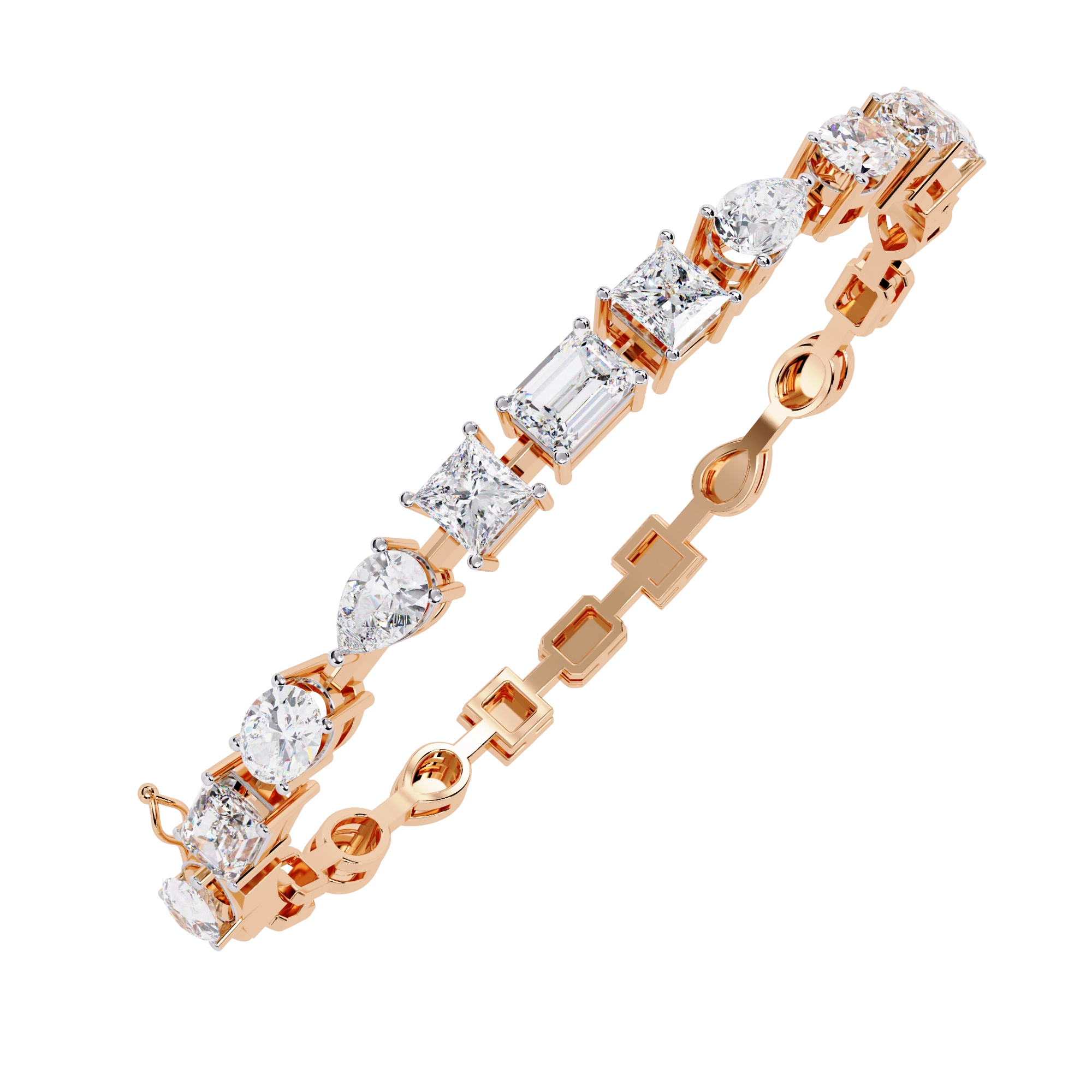 Geometric Diamond Bracelet