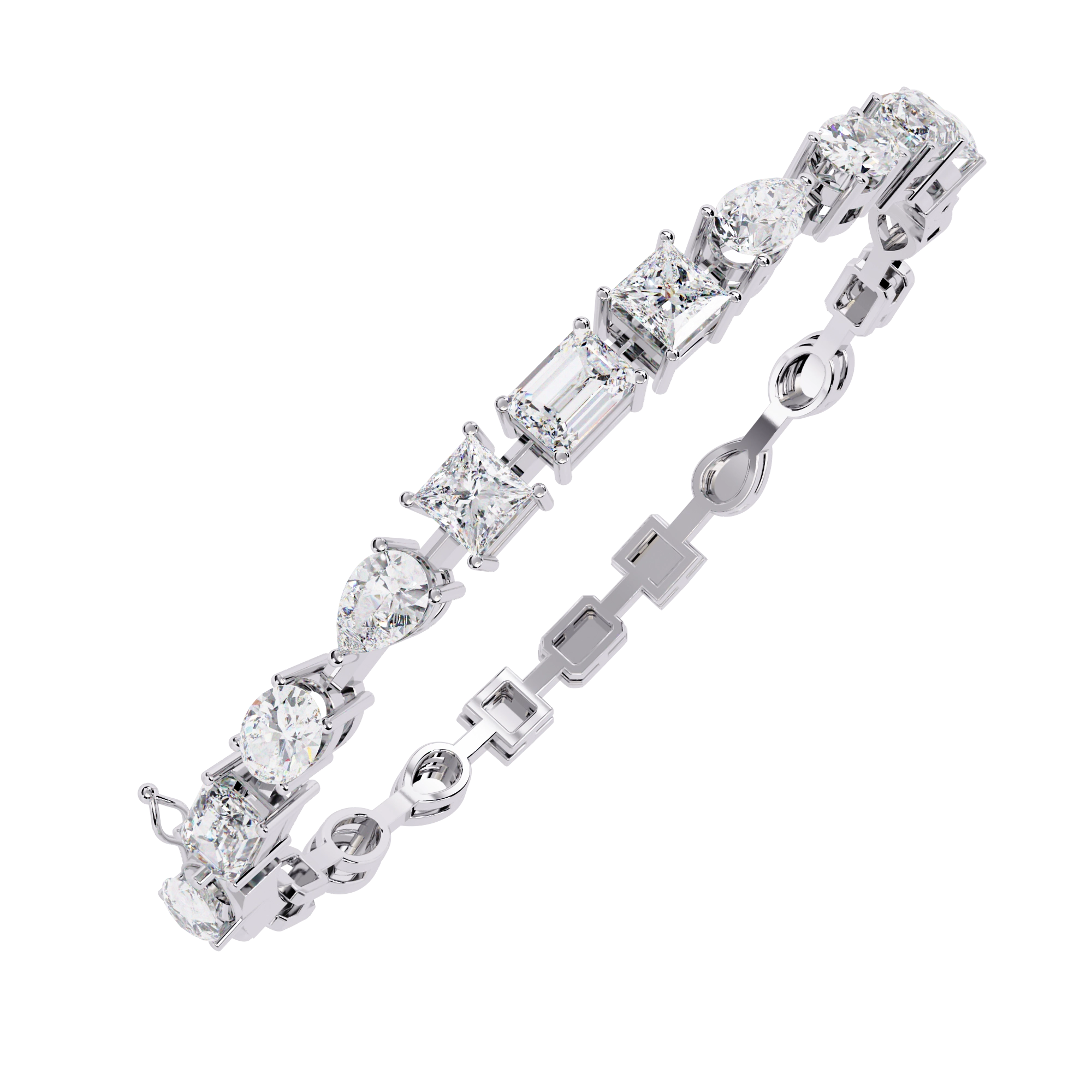 Geometric Diamond Bracelet