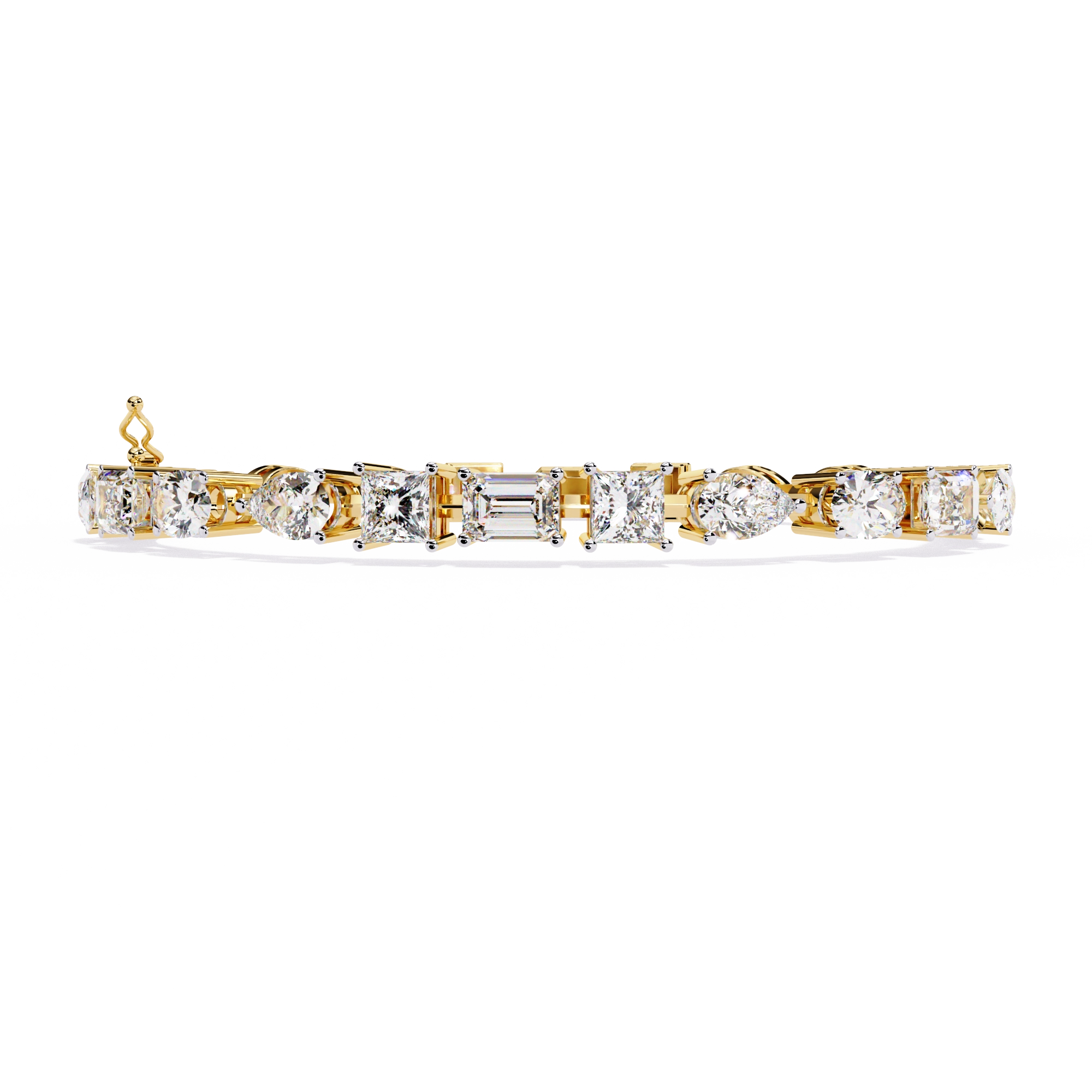 Geometric Diamond Bracelet