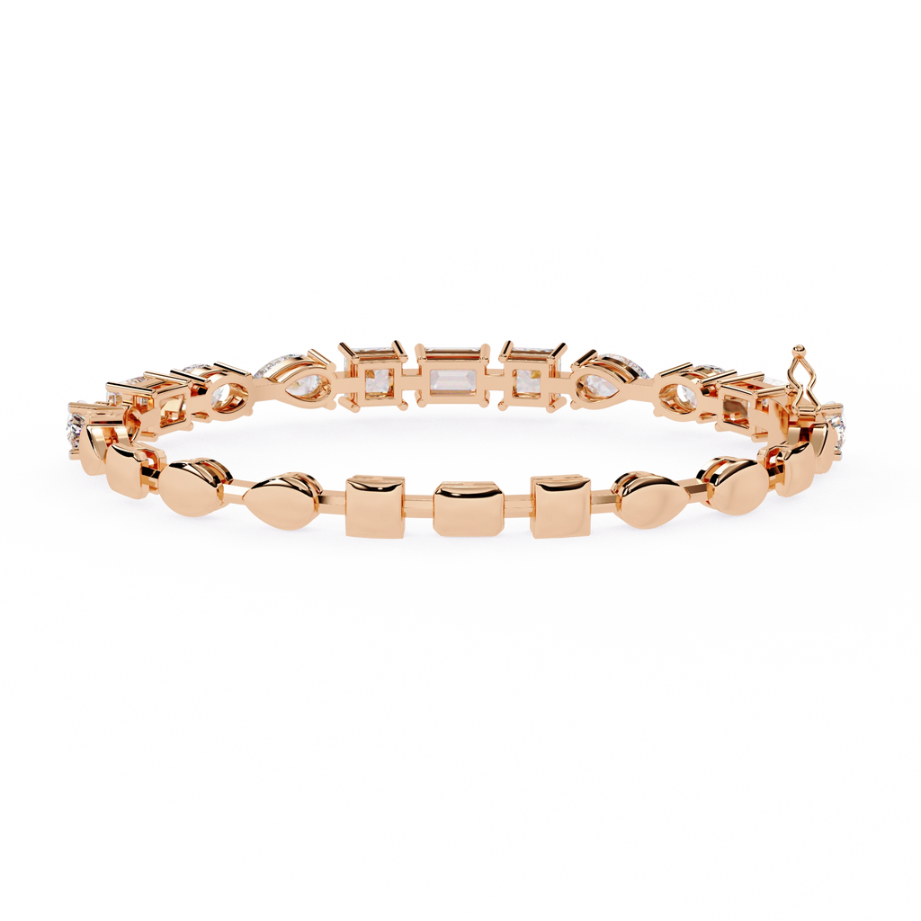 Geometric Diamond Bracelet