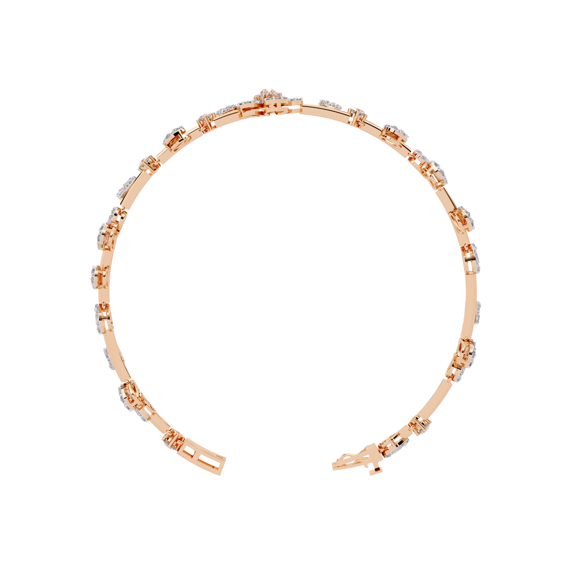 Diamond Charm Bracelet