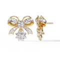 Bow Diamond Drop Earrings