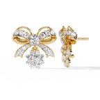 Bow Diamond Drop Earrings