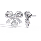 Bow Diamond Drop Earrings