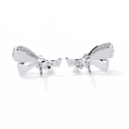 Diamond Bow Stud Earrings