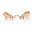 Diamond Bow Stud Earrings