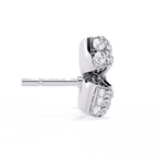 Diamond Bow Stud Earrings