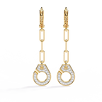 Chain Drop Diamond Earrings