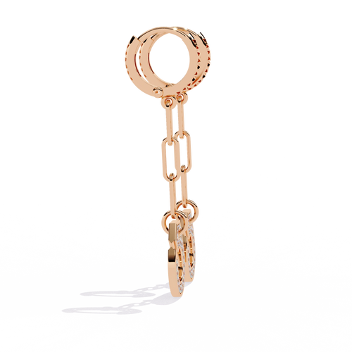 Chain Drop Diamond Earrings