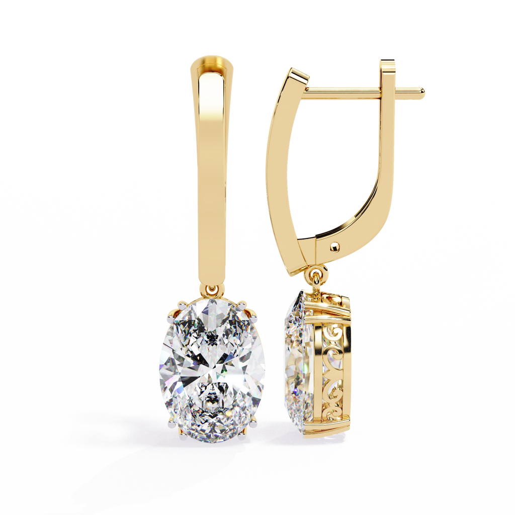 Vintage Hoop Drop Earrings