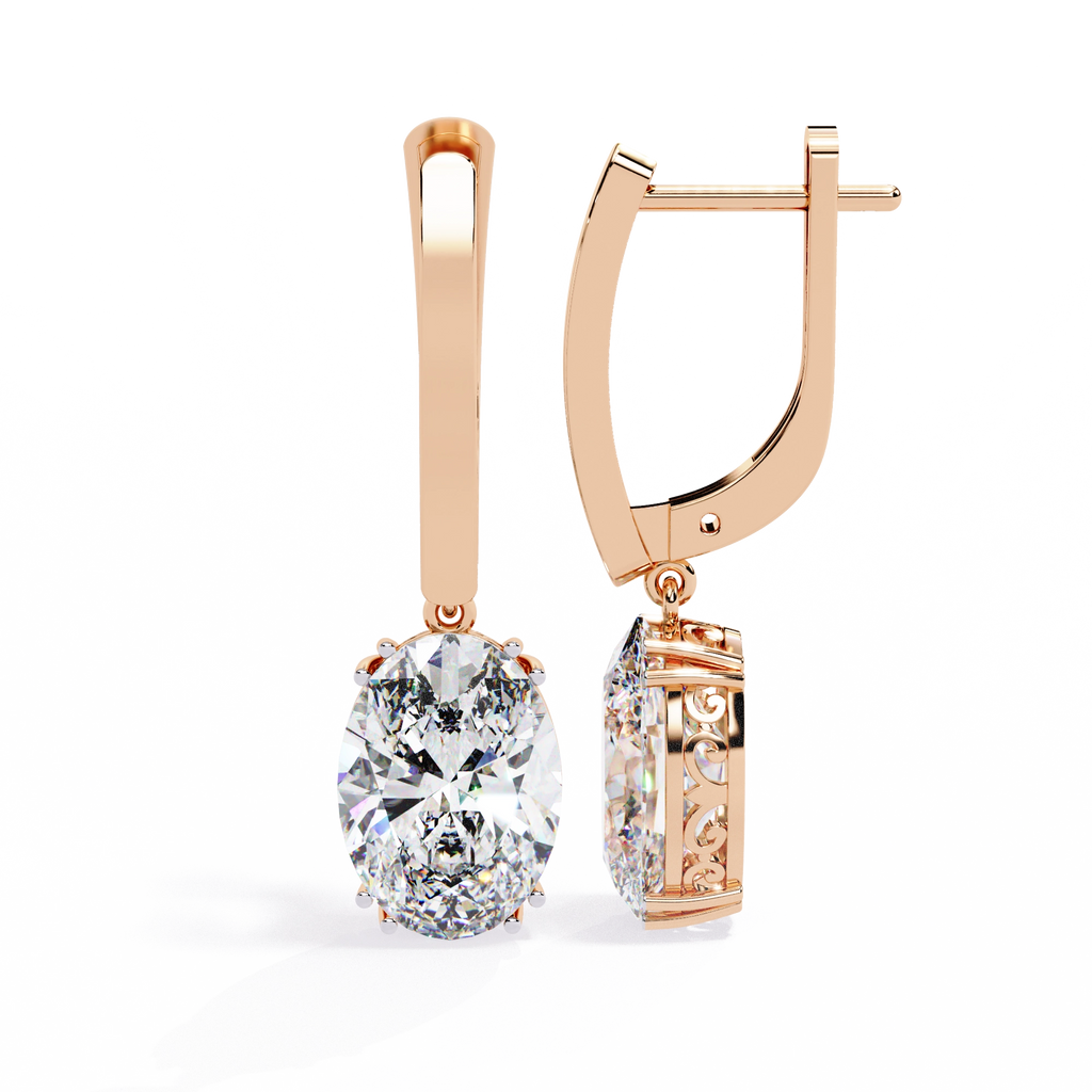 Vintage Hoop Drop Earrings
