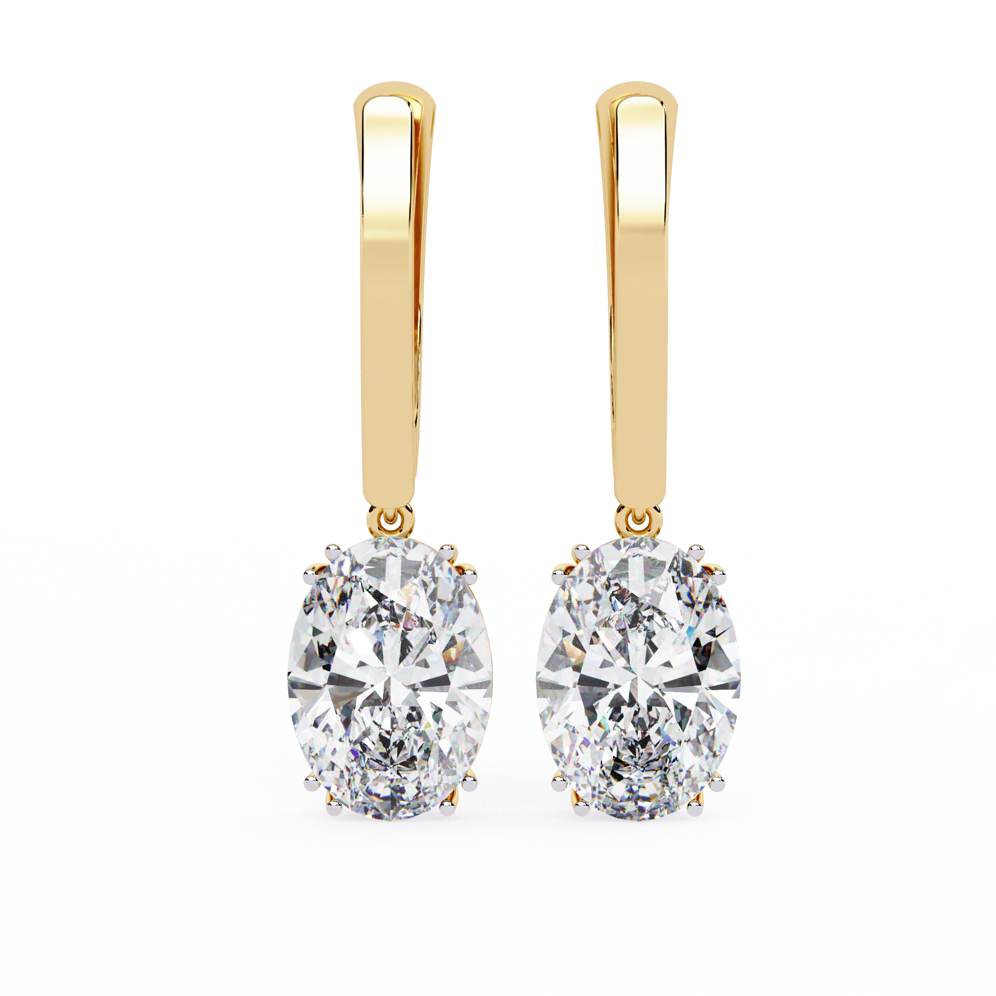 Vintage Hoop Drop Earrings