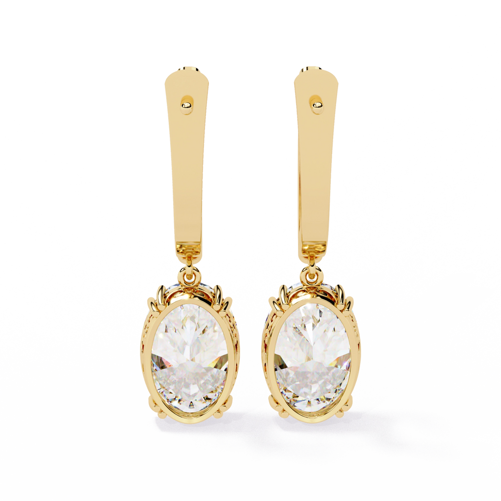 Vintage Hoop Drop Earrings