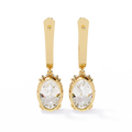 Vintage Hoop Drop Earrings