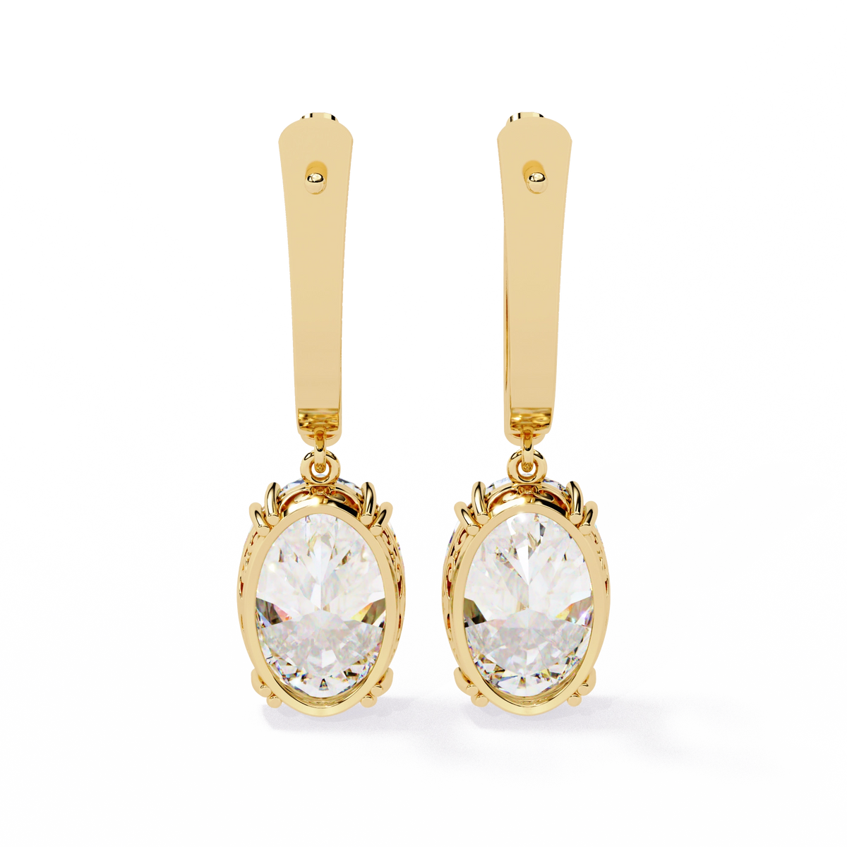 Vintage Hoop Drop Earrings