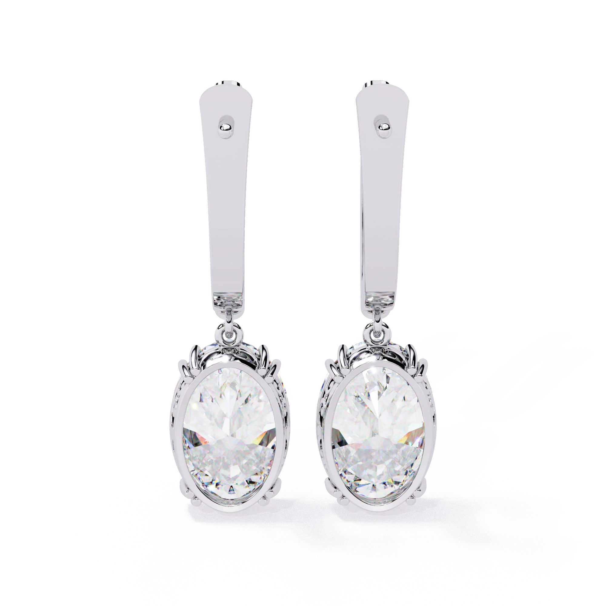 Vintage Hoop Drop Earrings