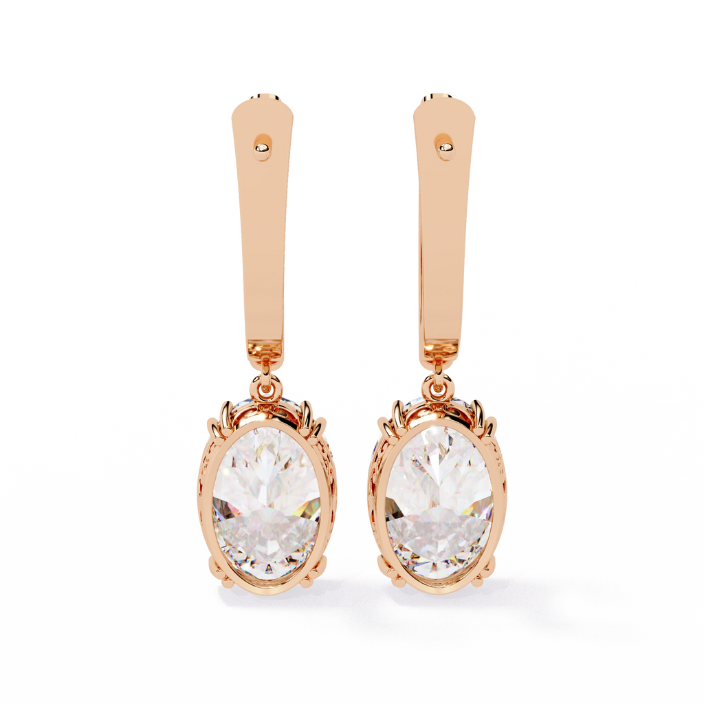 Vintage Hoop Drop Earrings
