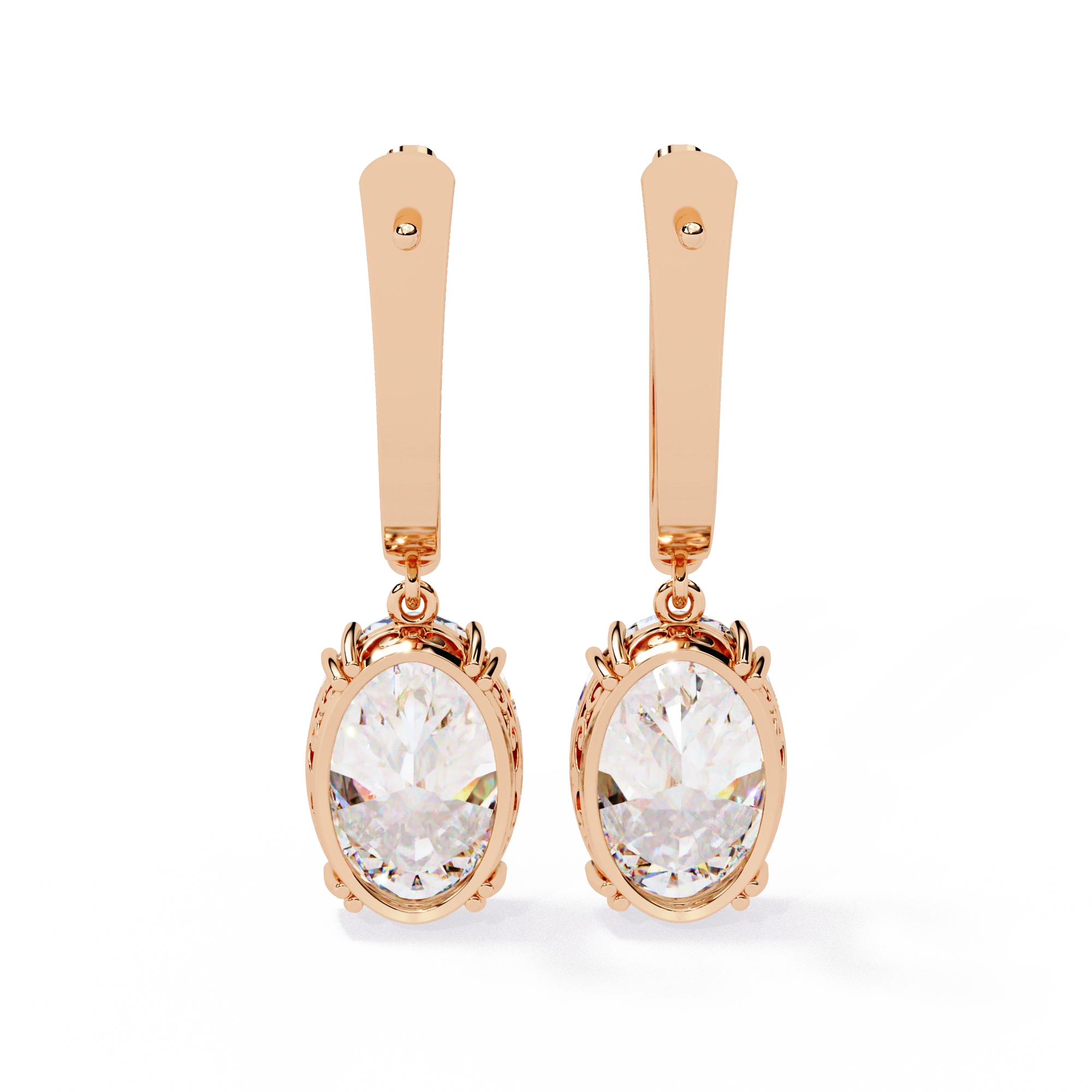 Vintage Hoop Drop Earrings