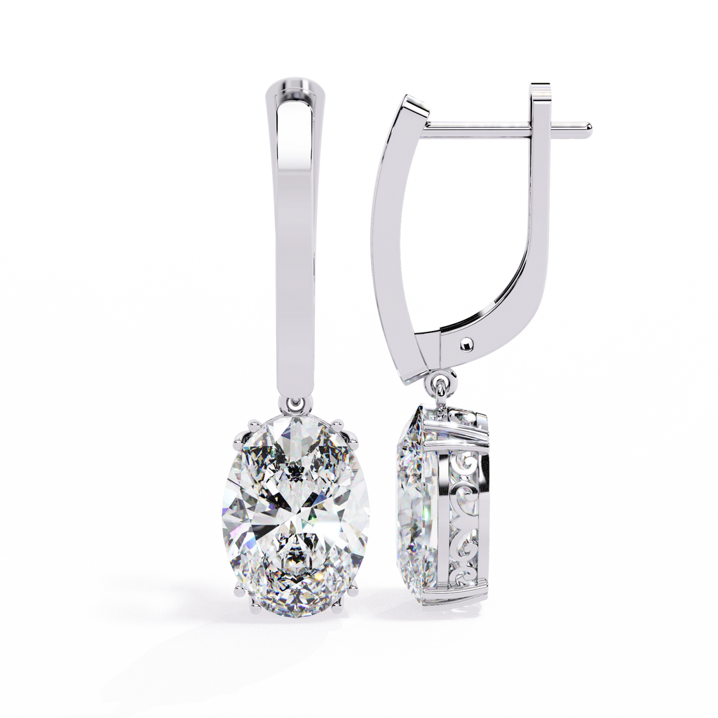 Vintage Hoop Drop Earrings