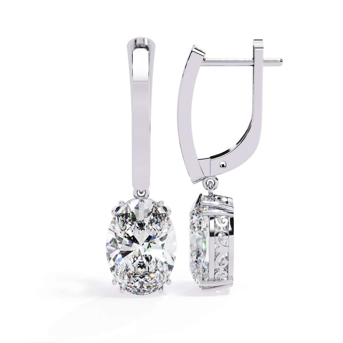 Vintage Hoop Drop Earrings