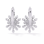 Floral Diamond Statement Earrings