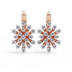 Floral Diamond Statement Earrings