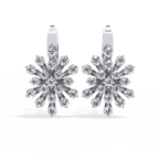 Floral Diamond Statement Earrings