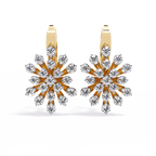 Floral Diamond Statement Earrings