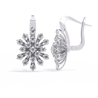 Floral Diamond Statement Earrings
