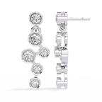 Diamond Drop Chain Earrings