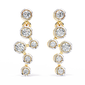 Diamond Drop Chain Earrings