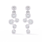 Diamond Drop Chain Earrings