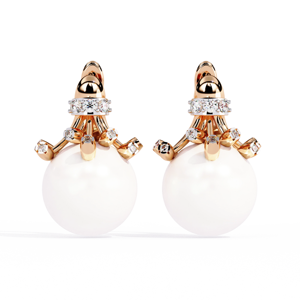Pearl Drop Statement Earrings