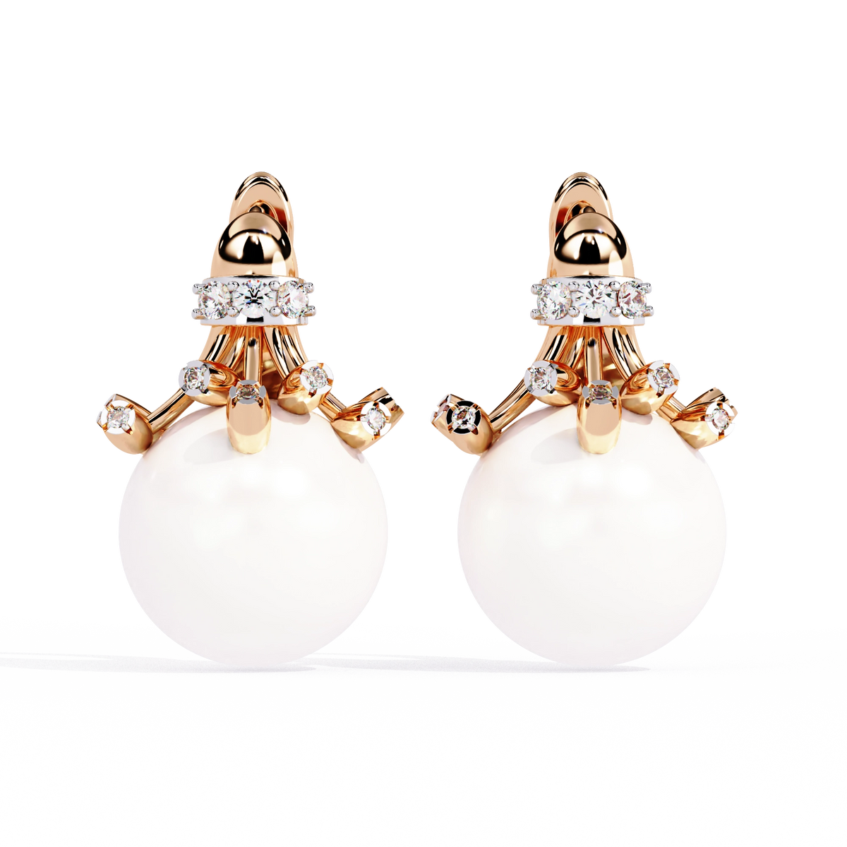 Pearl Drop Statement Earrings