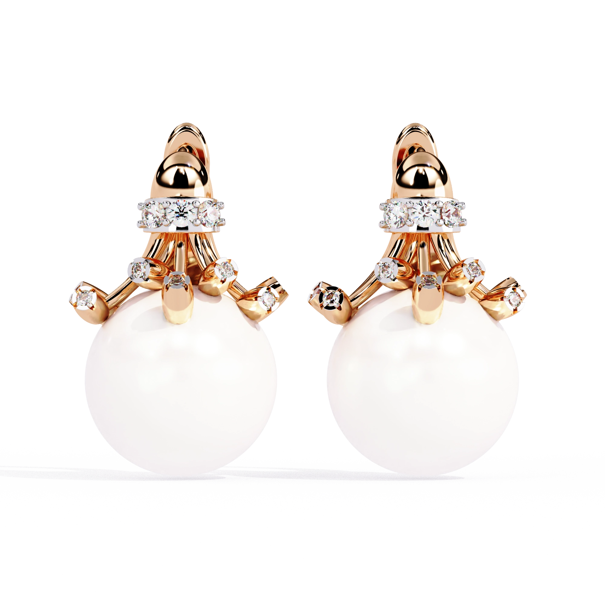 Pearl Drop Statement Earrings