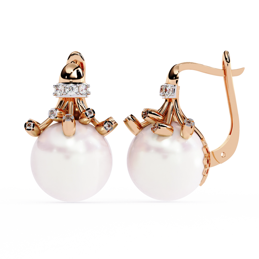 Pearl Drop Statement Earrings