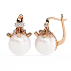 Pearl Drop Statement Earrings