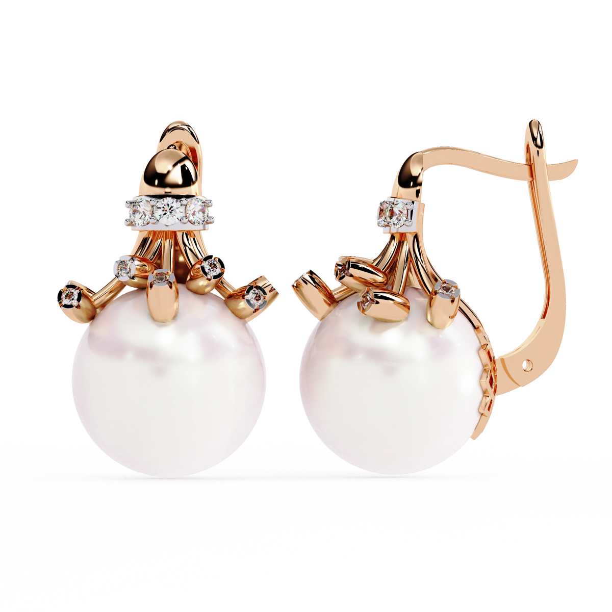 Pearl Drop Statement Earrings