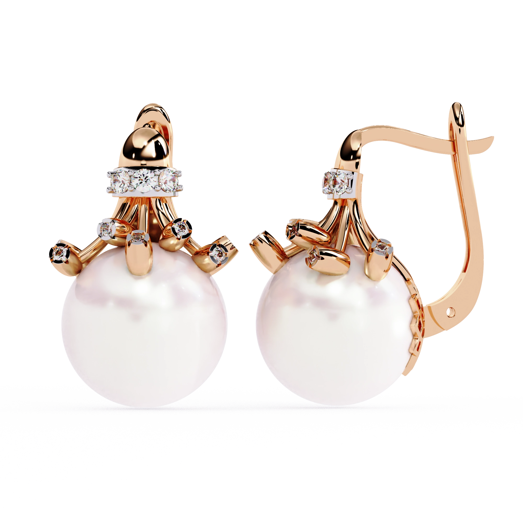 Pearl Drop Statement Earrings